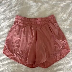 Lululemon Athletica Pink Athletic Shorts with Elastic Waistband